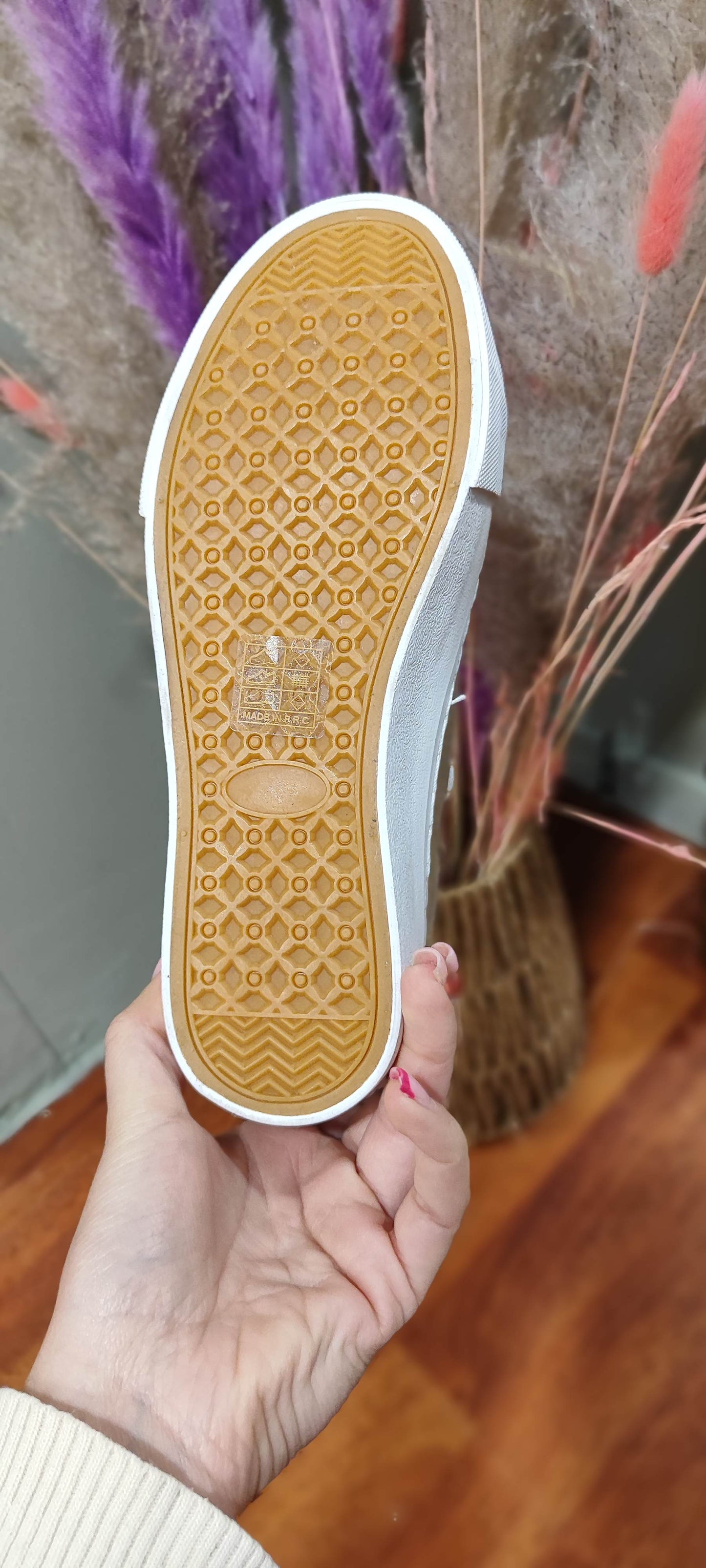 Baskets montantes dorée