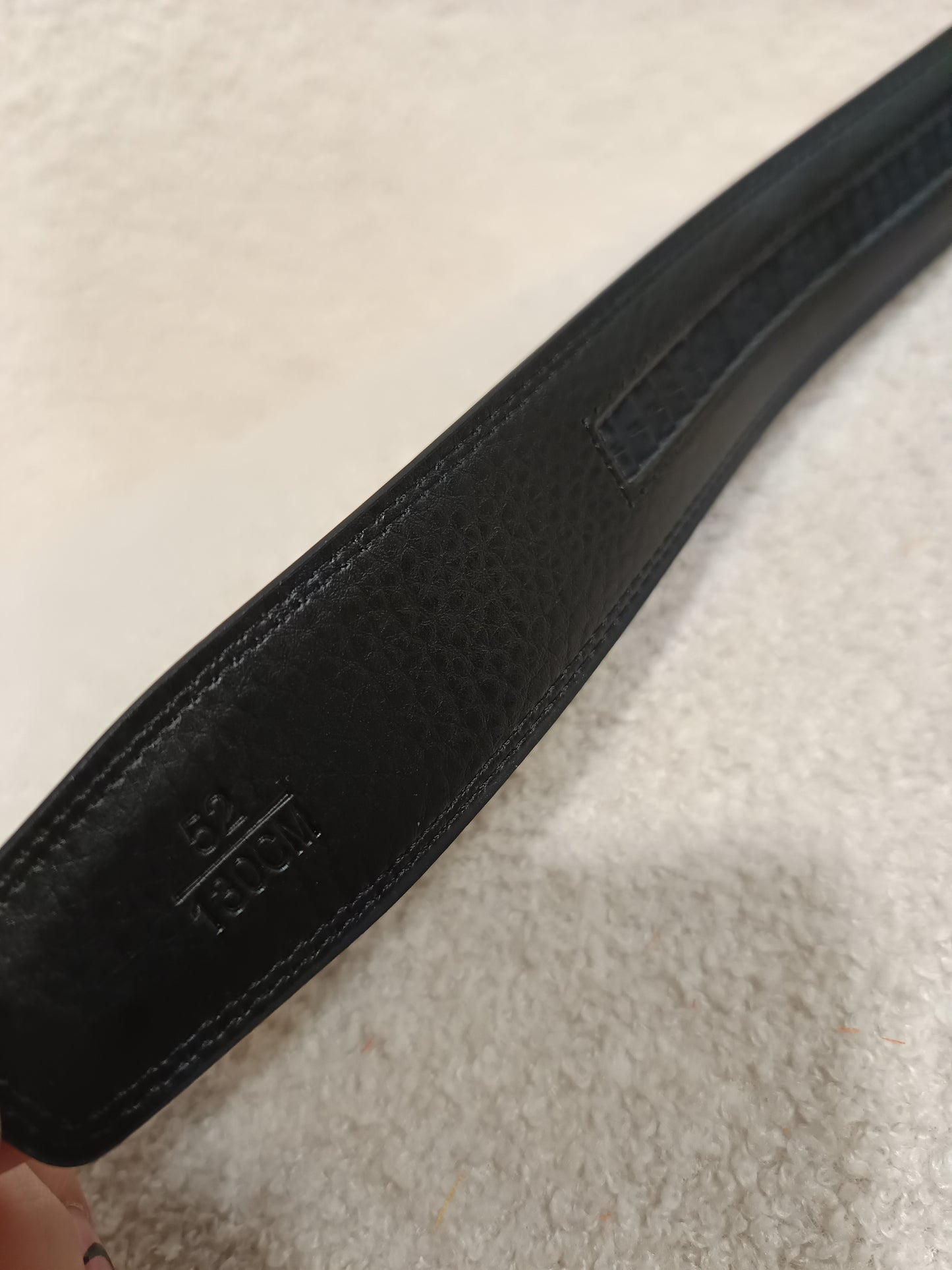 Ceinture cuir automatique noire