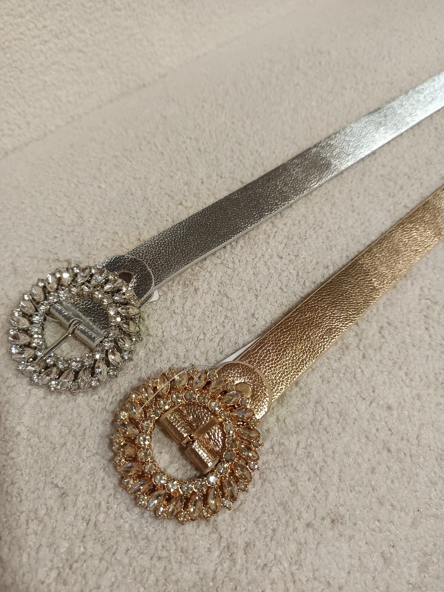 Ceinture strass argenté ou doré