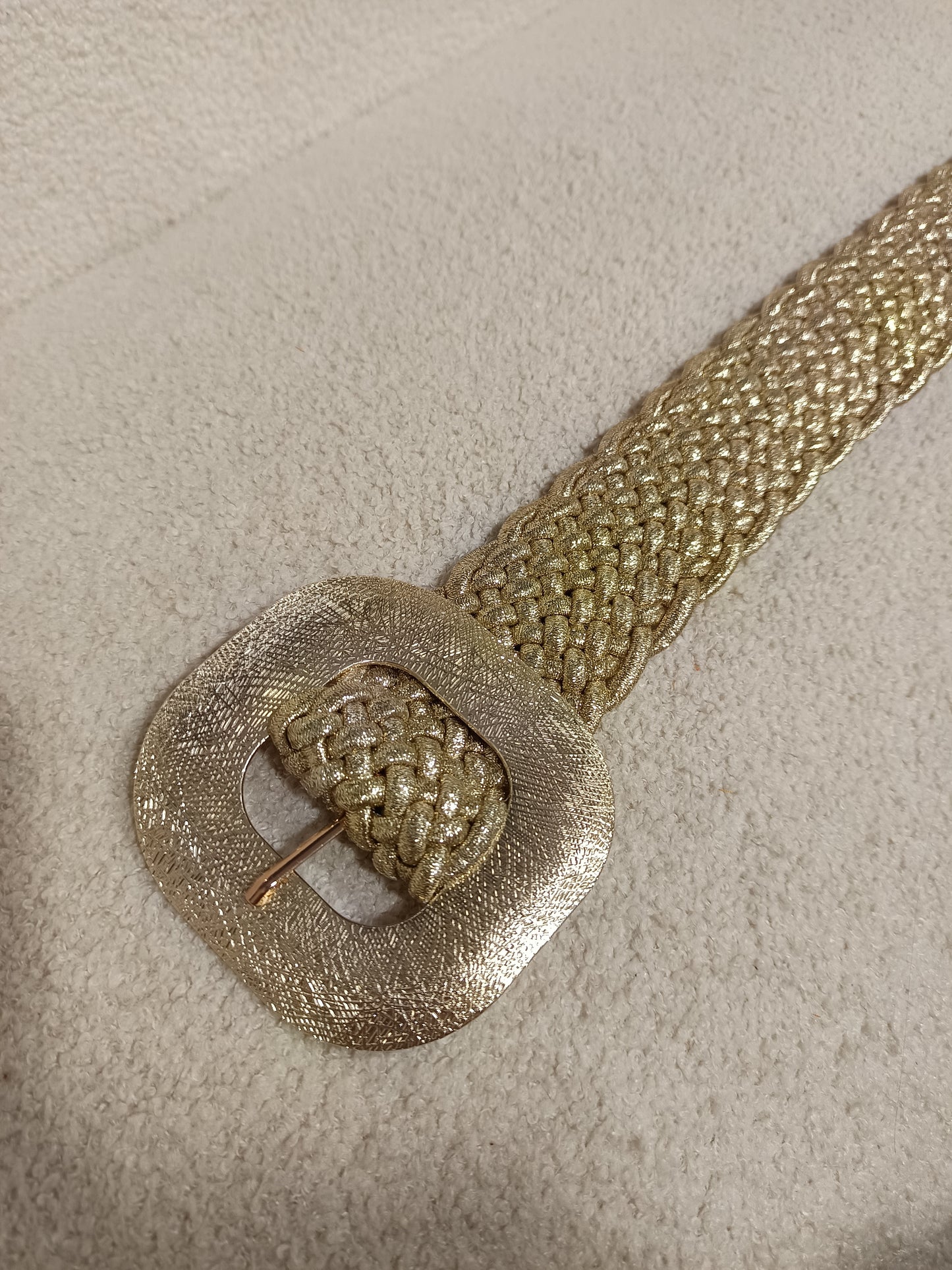 Ceinture tressée dorée GT