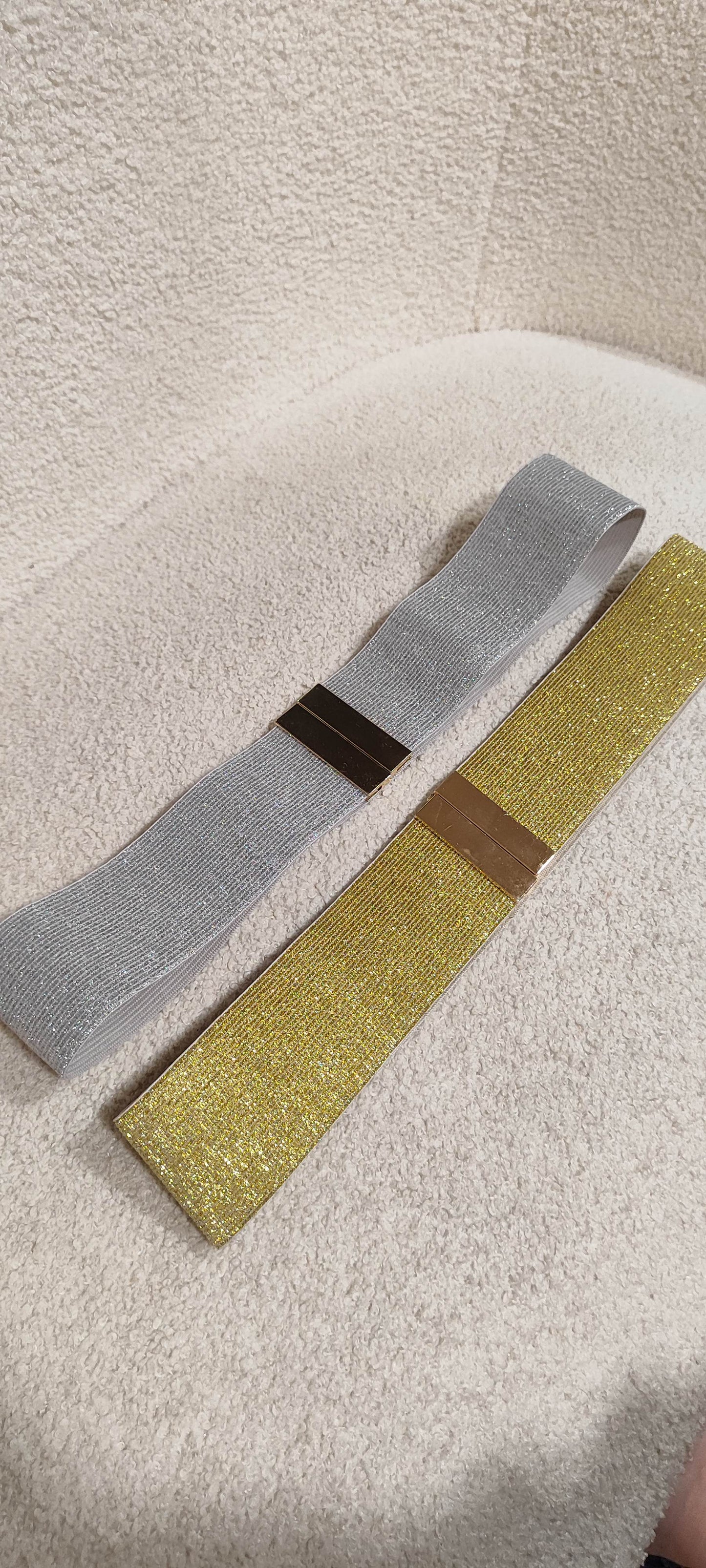 Ceinture élastique gold ou silver