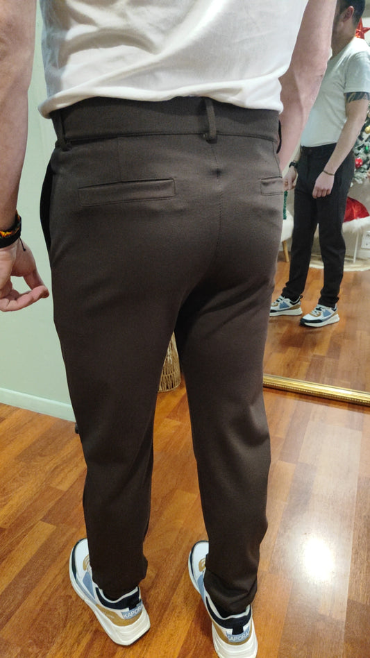 Pantalon habillé chocolat