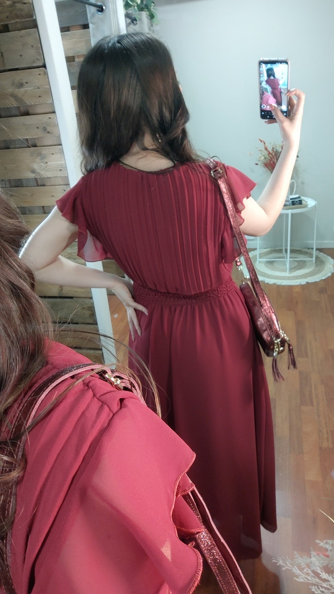 Robe cérémonie Audrey bordeaux