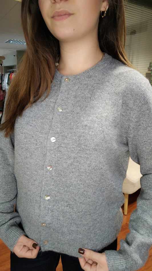Cardigan gris tout doux