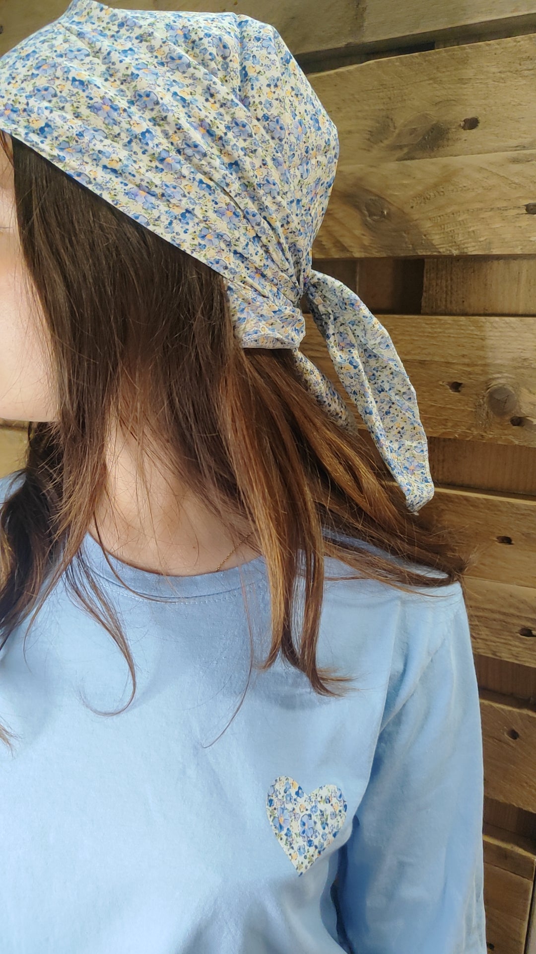 Top manches longues avec foulard