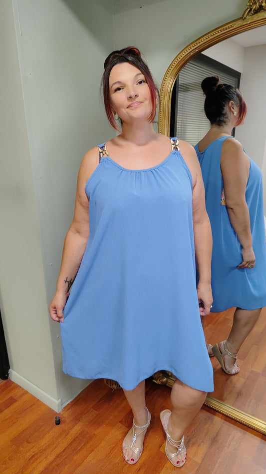 Robe bijoux bretelles (plusieurs coloris)