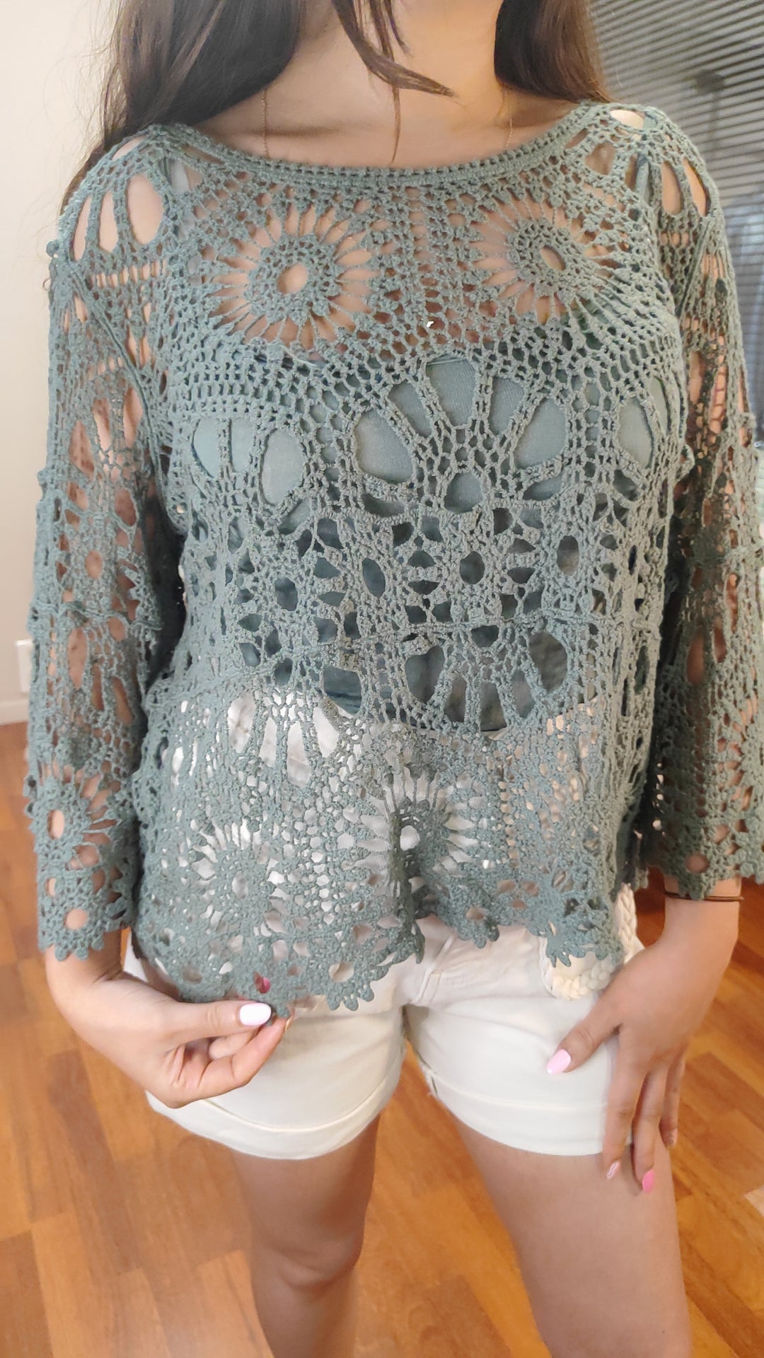 Haut crochet avec débardeur