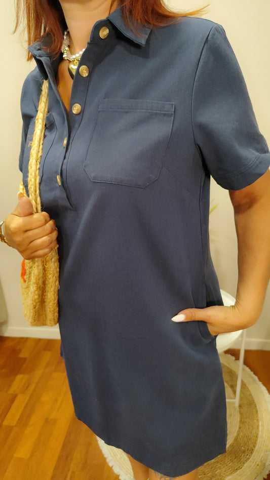 Robe jean Lou marine