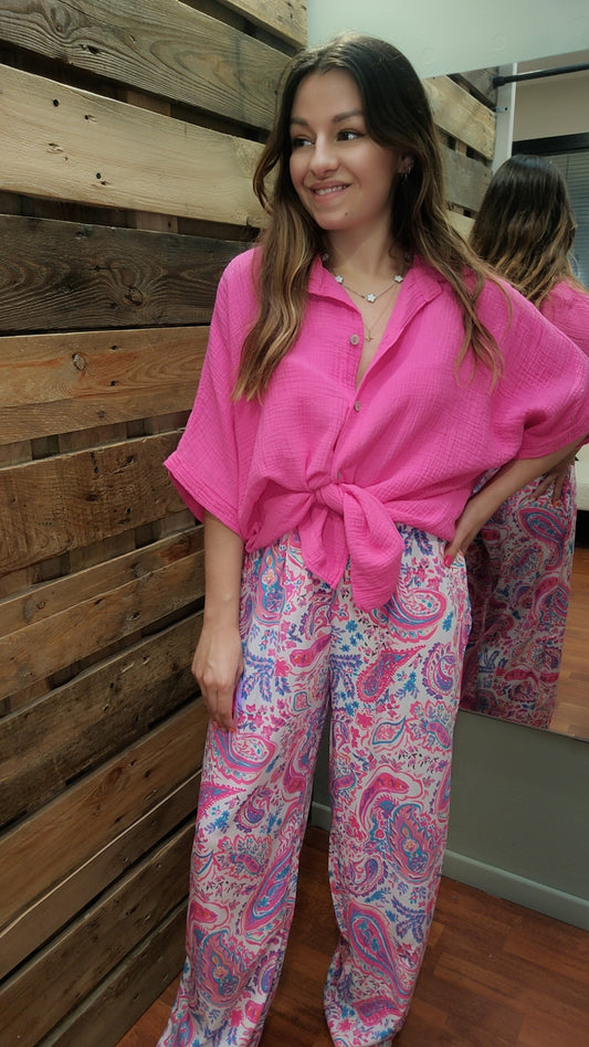 Chemisette gaze de coton oversize