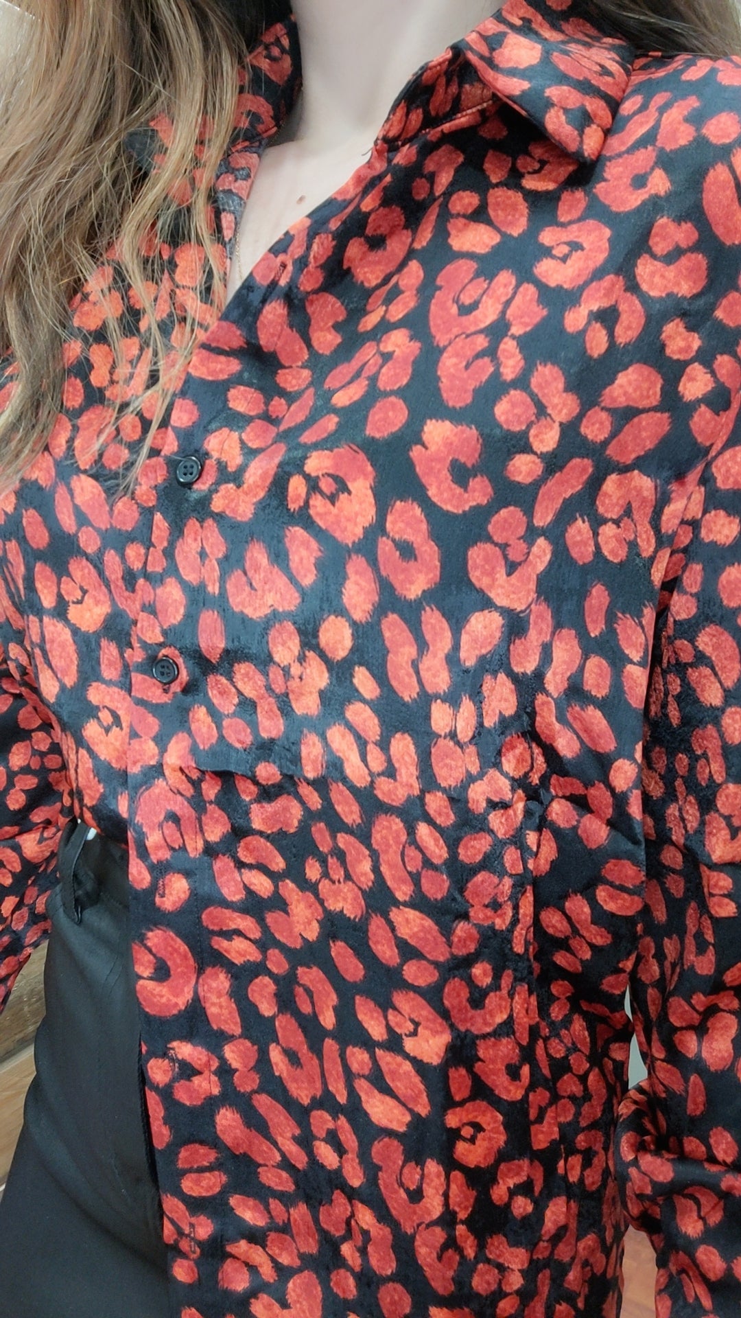 Chemise léo rouge