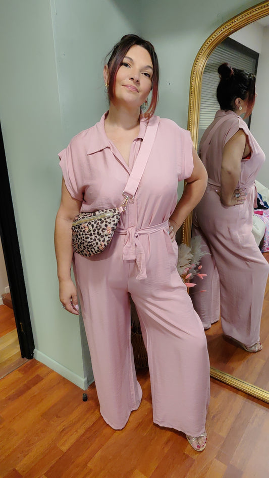 Combinaison fluide bleu ou rose