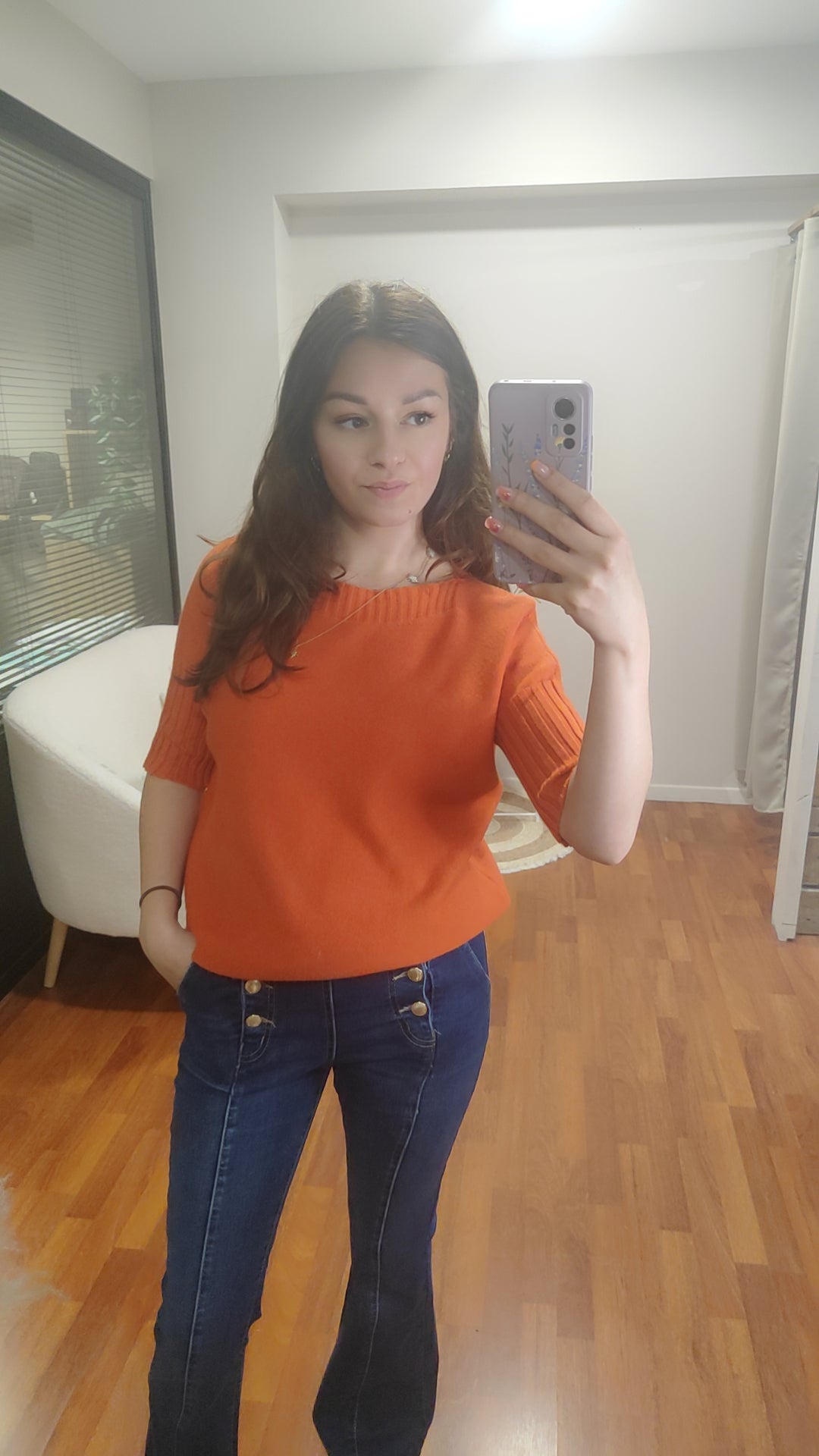 Pull tout doux manches courtes (plusieurs coloris)