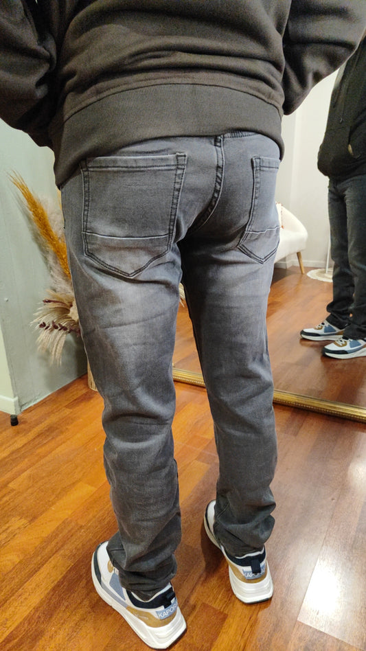 Jean regular kaki/gris