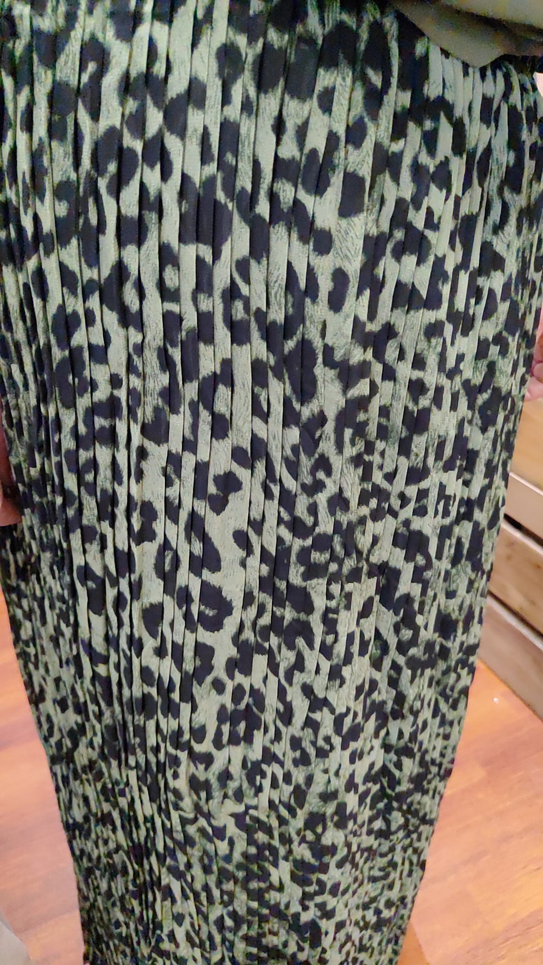 Jupe longue léo kaki