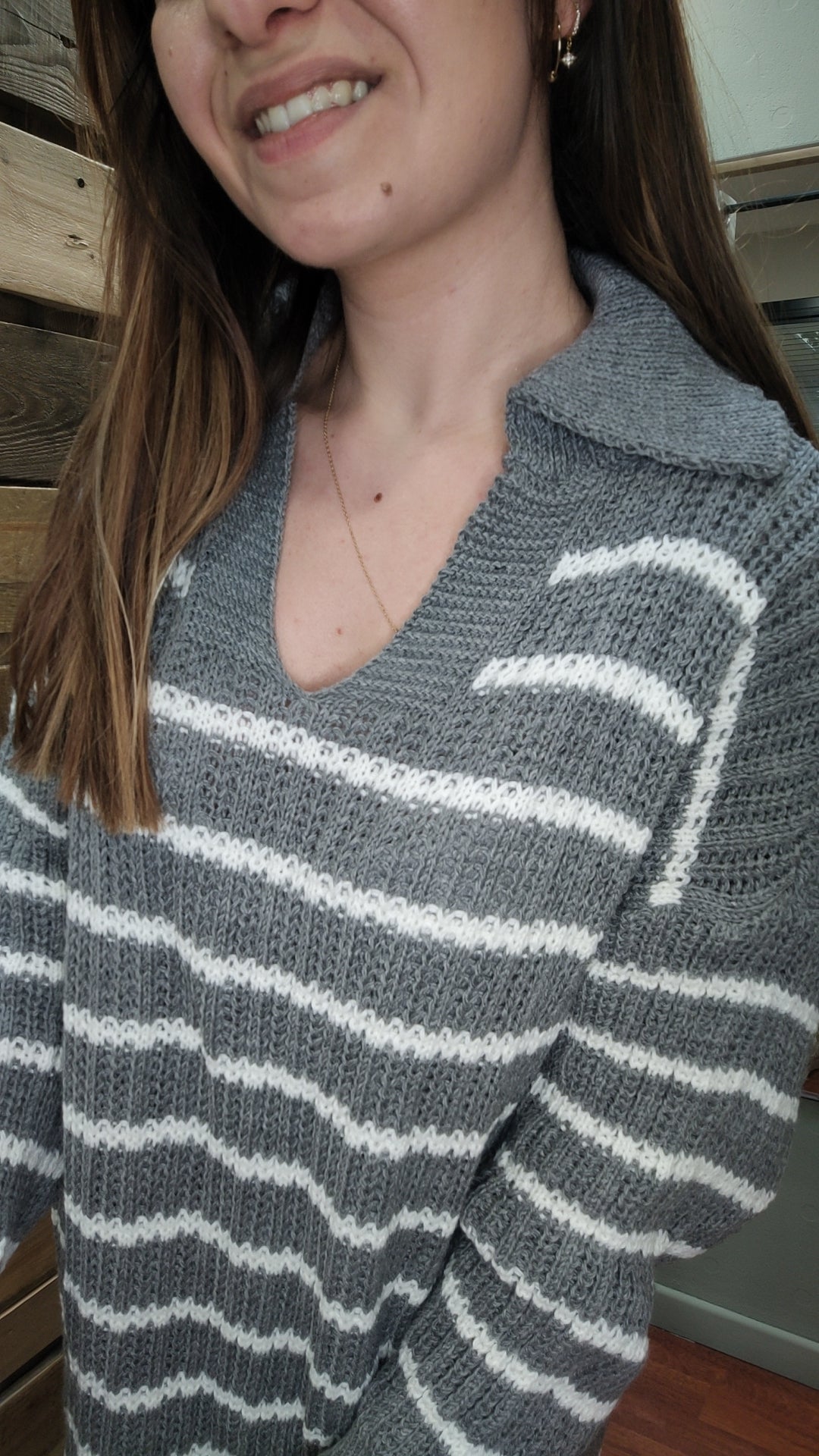 Robe maille marinière