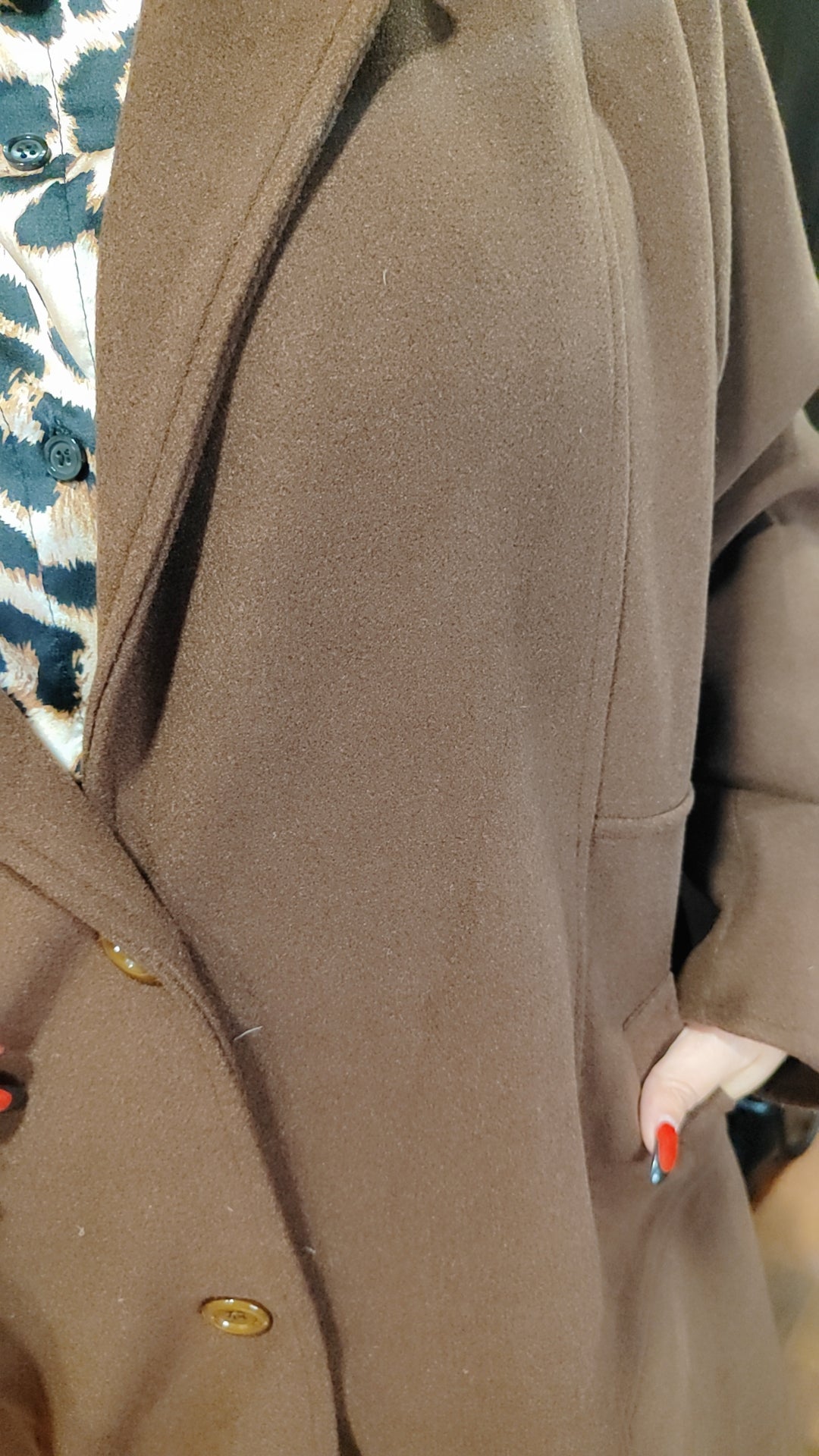 Manteau long chocolat