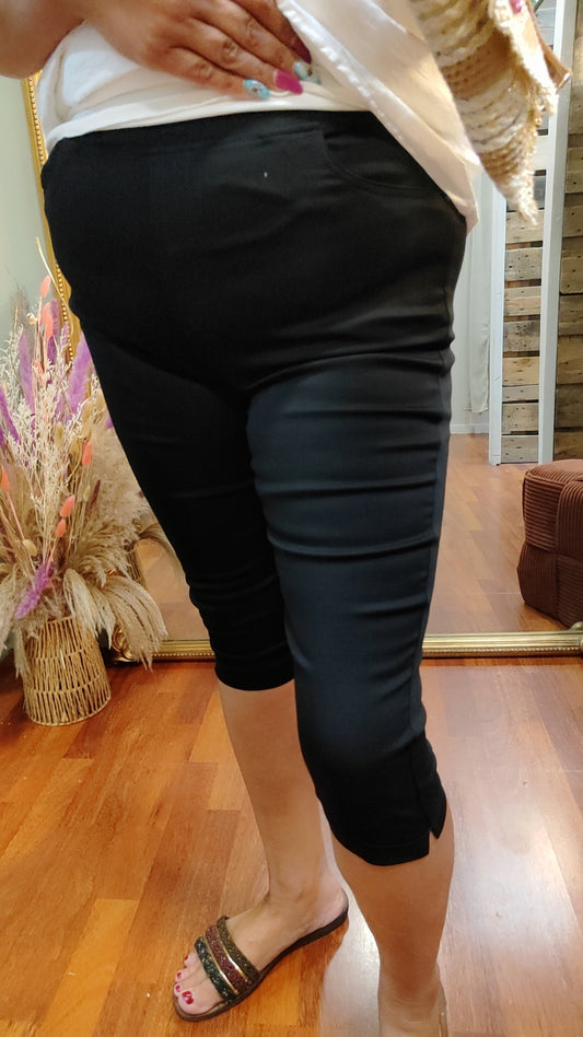 Pantacourt stretch noir