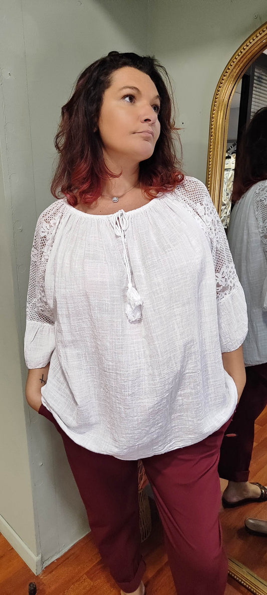 Top manches longues bohème