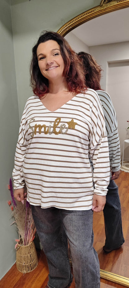 Jean large gris