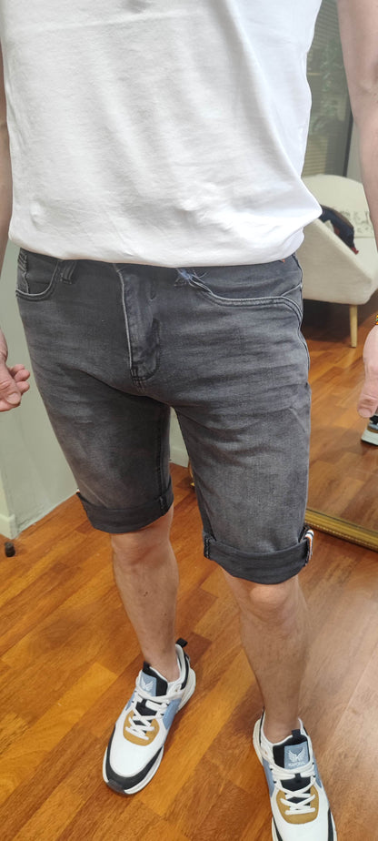 Bermuda jean gris
