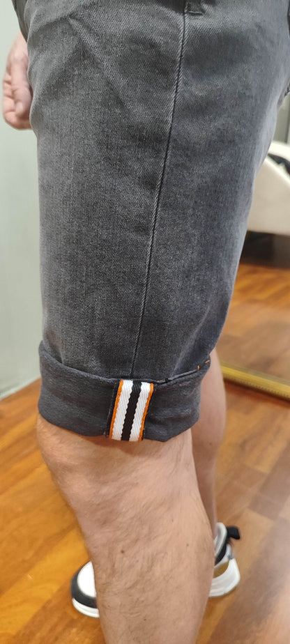 Bermuda jean gris
