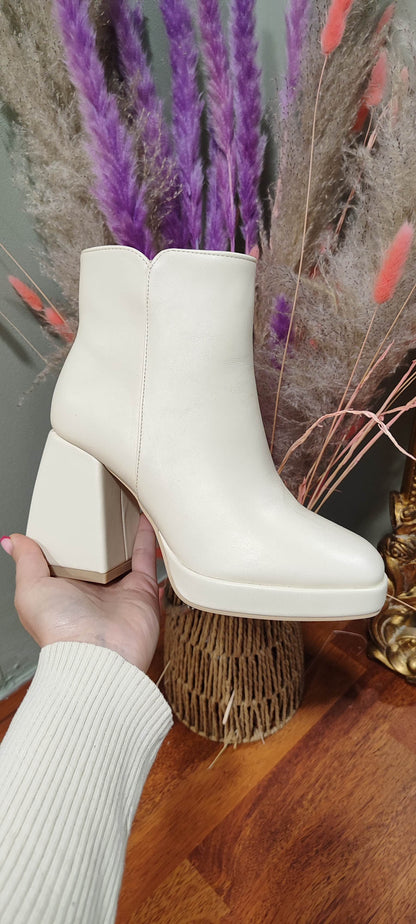 Bottines beige