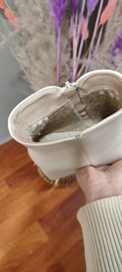 Bottines beige