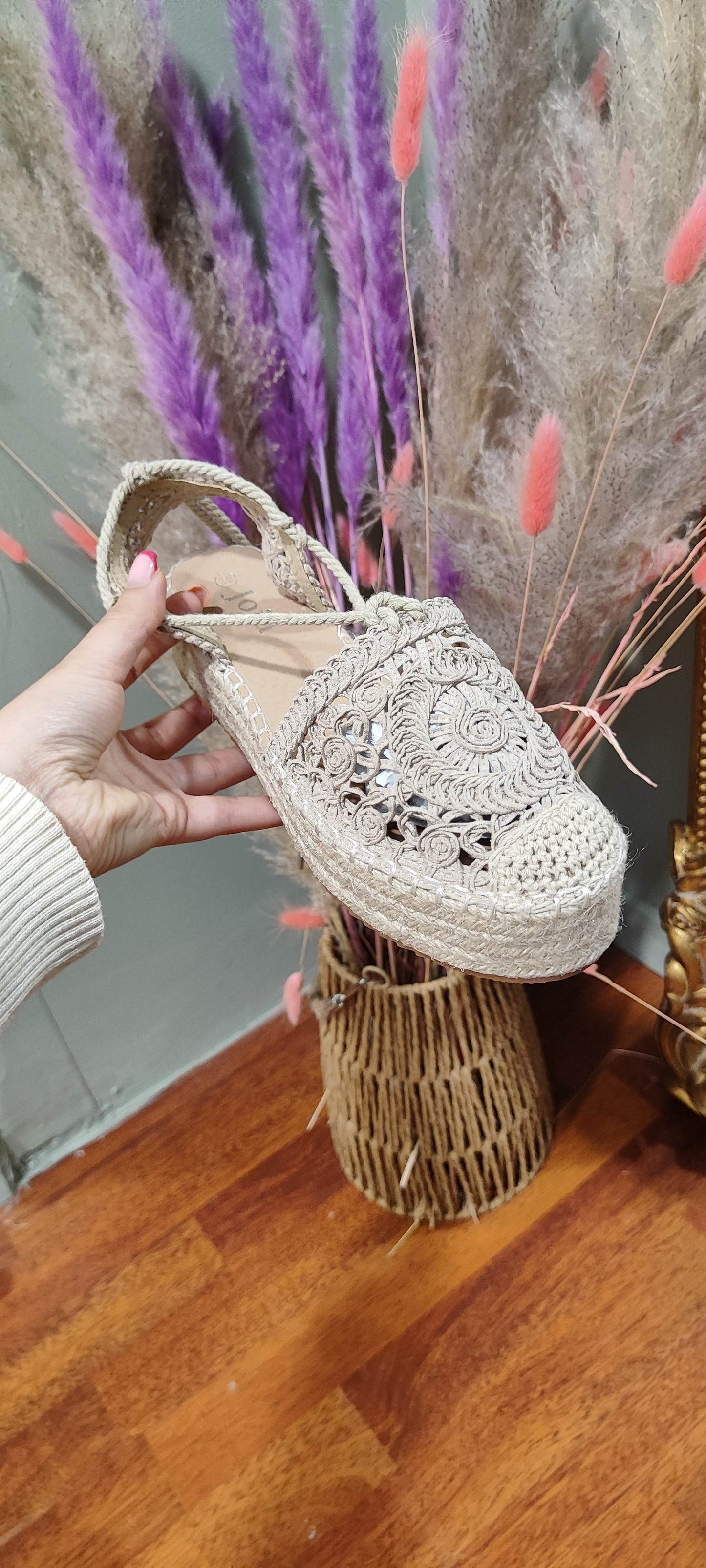 Espadrilles à nouer