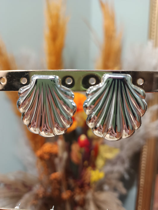 Boucles d'oreilles coquillage (doré ou argenté)