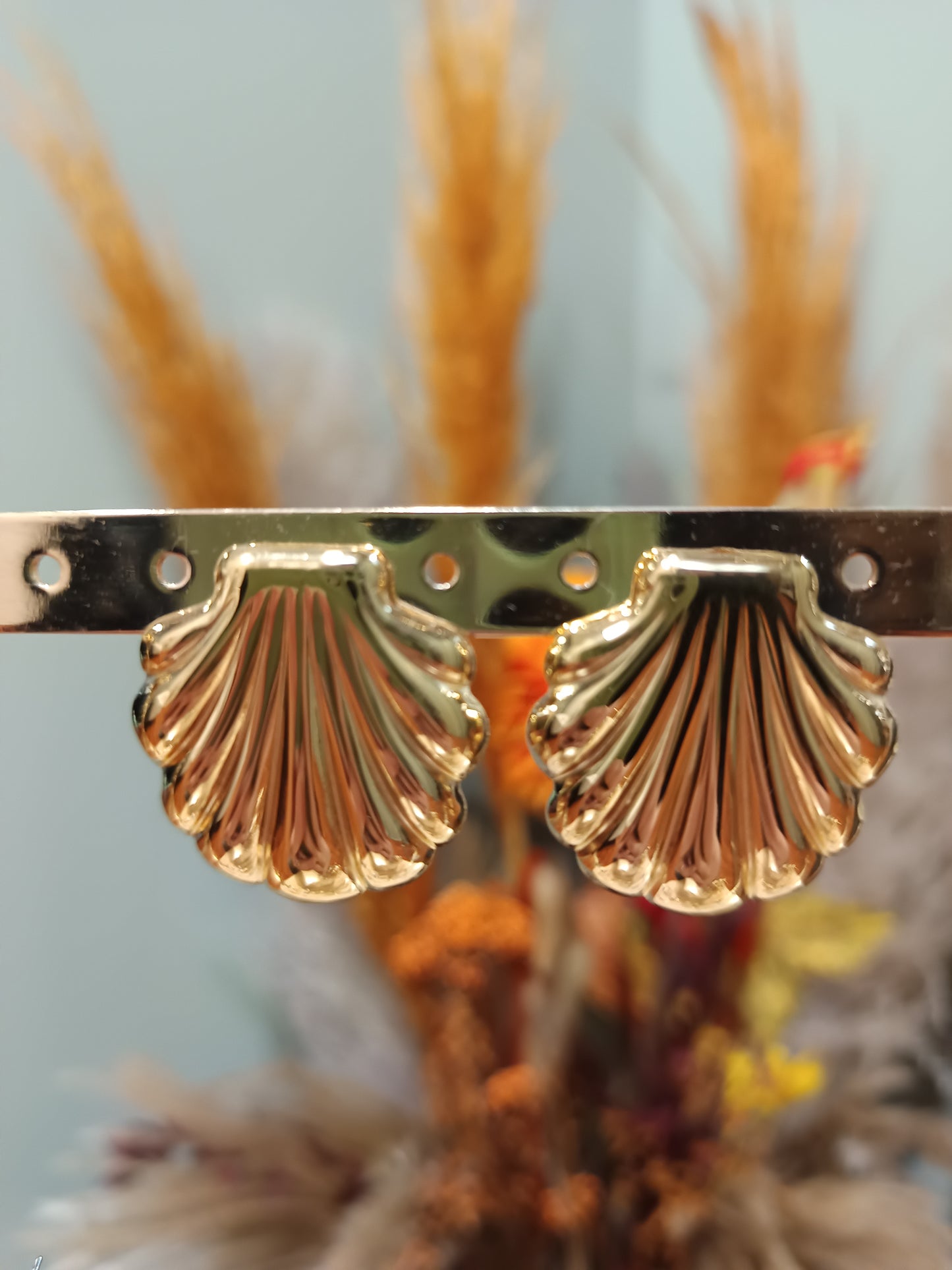 Boucles d'oreilles coquillage (doré ou argenté)