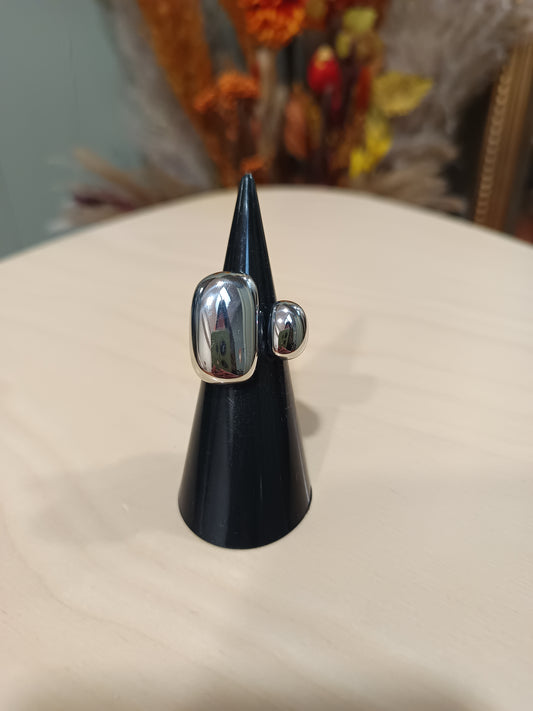 Bague réglable argenté (différents modèles)