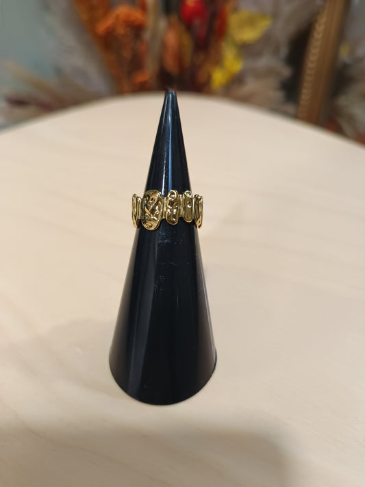 Bague réglable doré (plusieurs modèles)