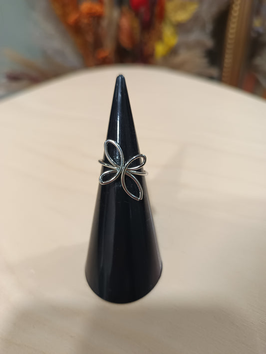 Bague réglable argenté (différents modèles)