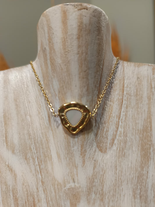 Bracelet acier inoxydable IP avec nacre