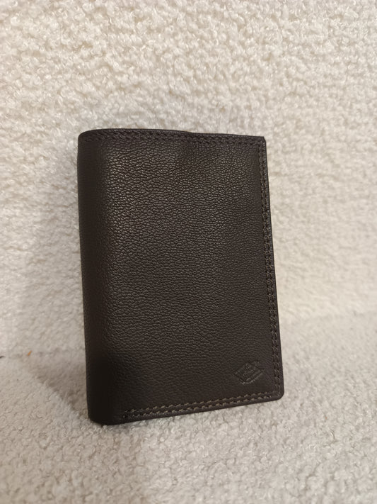 Porte-feuille cuir marron
