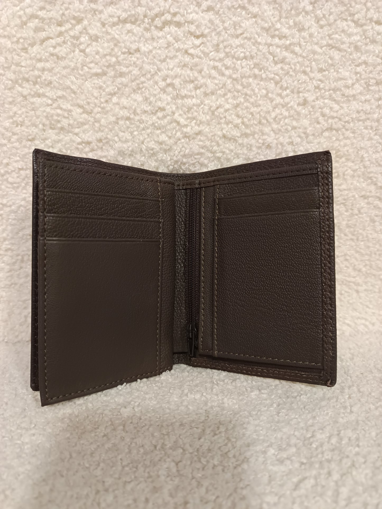 Porte-feuille cuir marron