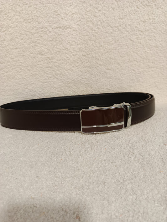 Ceinture automatique cuir marron