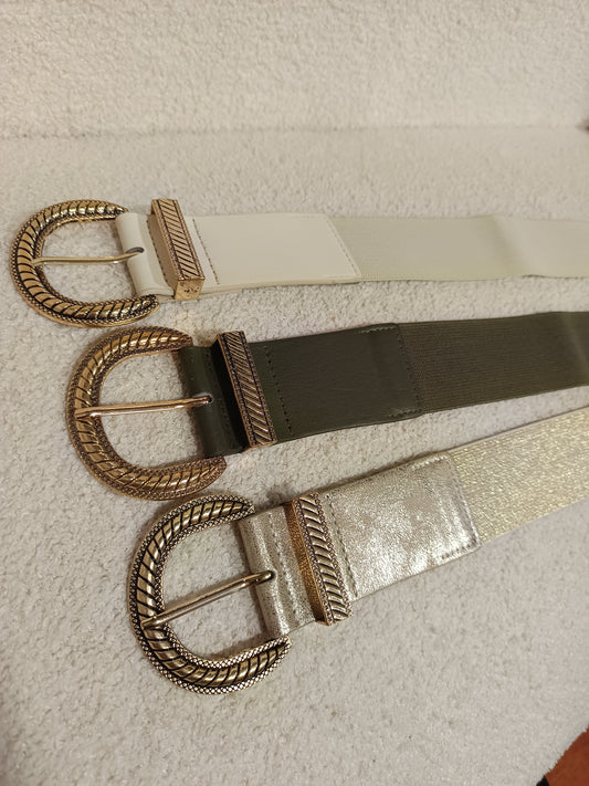 Ceinture élastique grosse boucle