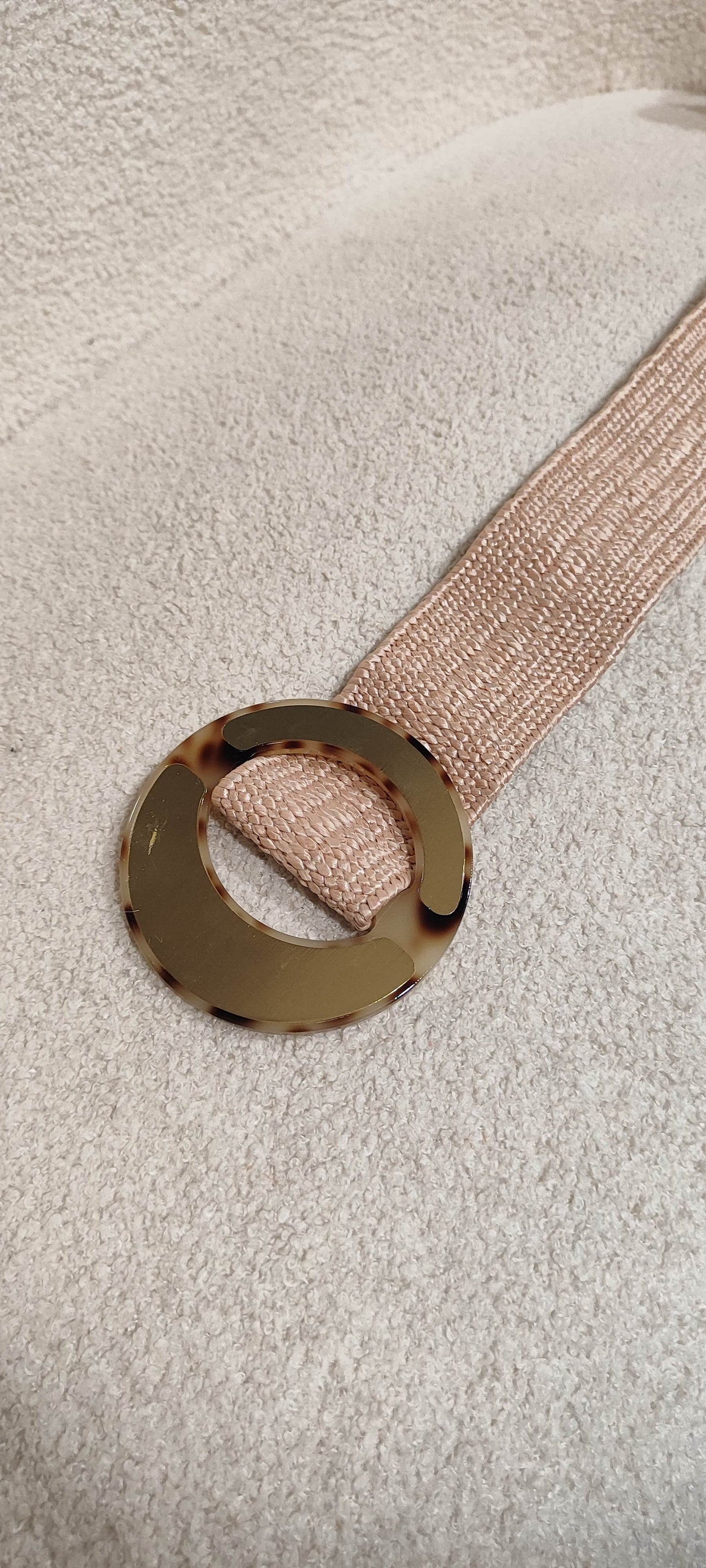 Ceinture élastique boucle dorée