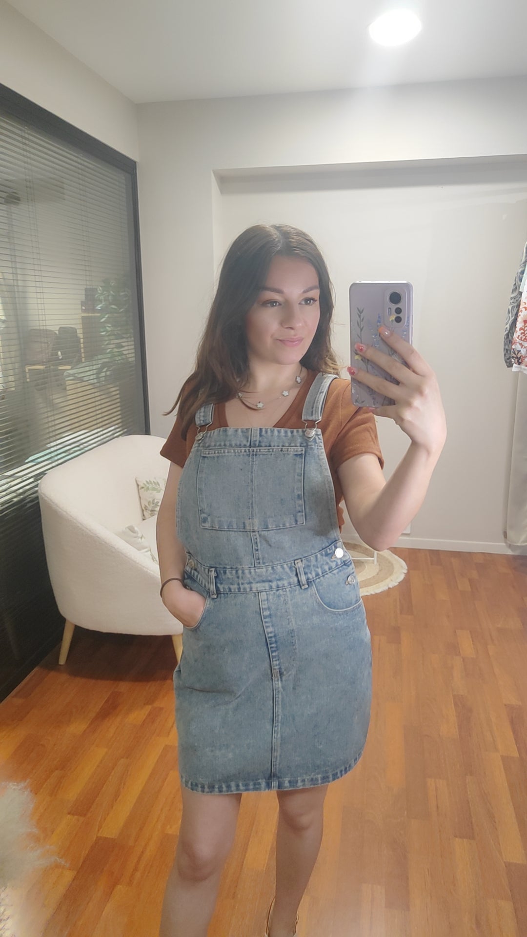 Salopette jupe en jean