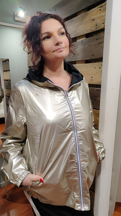 Parka réversible noire ou olive