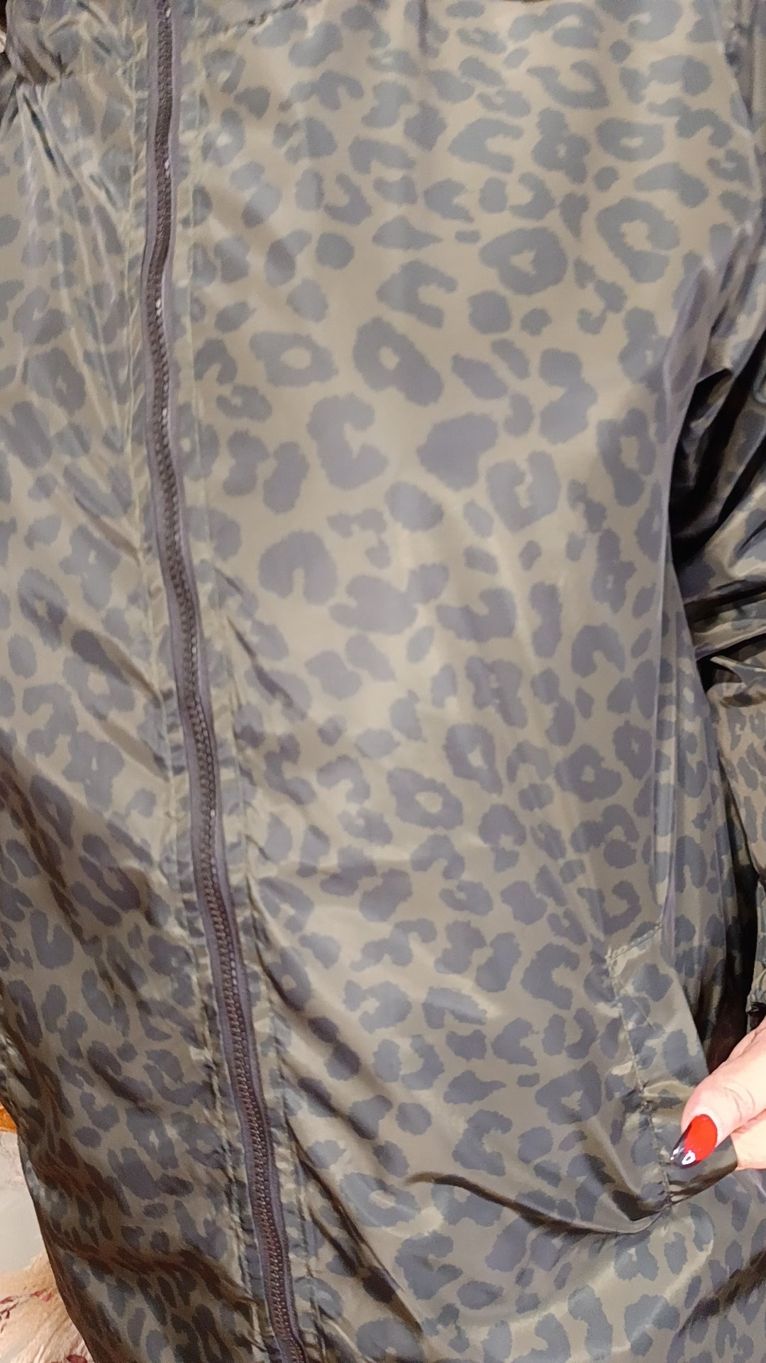 Parka réversible léo kaki/noir