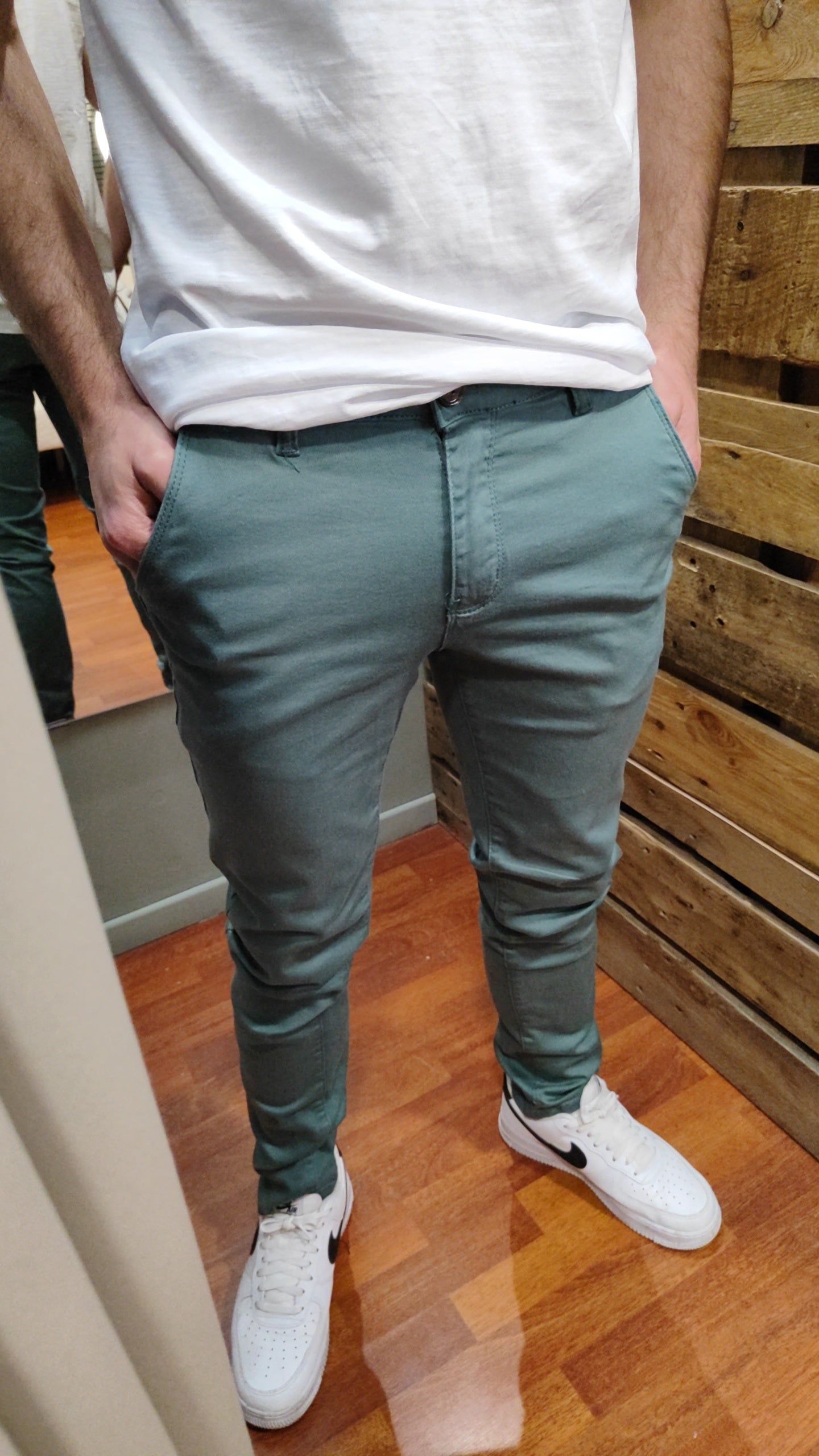Chino vert canard