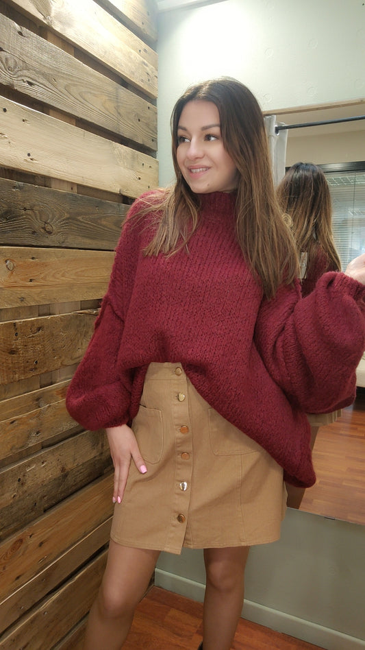Pull oversize mohair