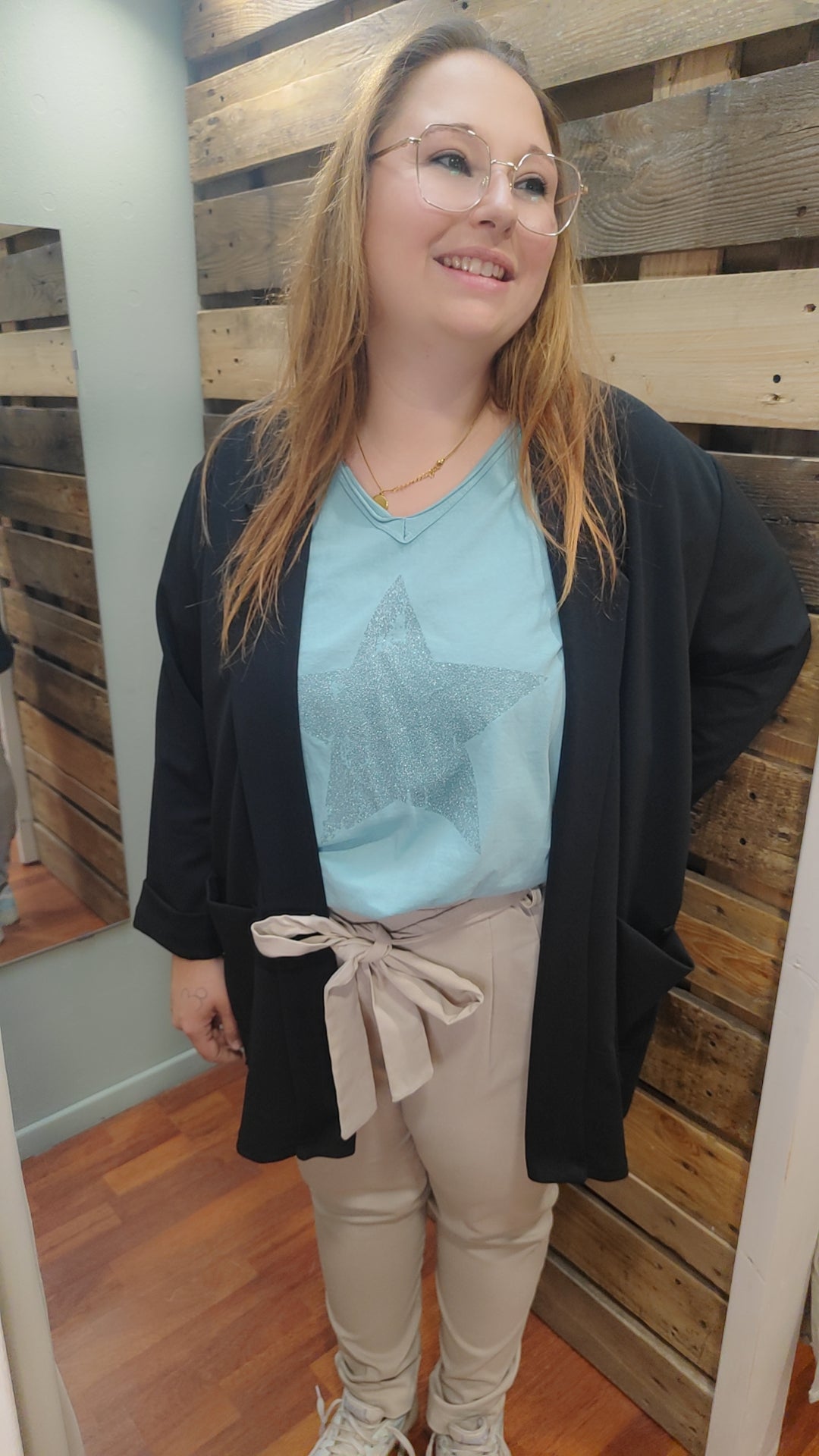 Blazer fin à poches