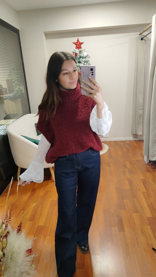 Top dentelle transparent