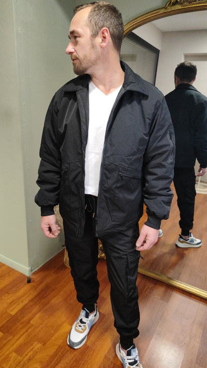 Ensemble veste et cargo noir