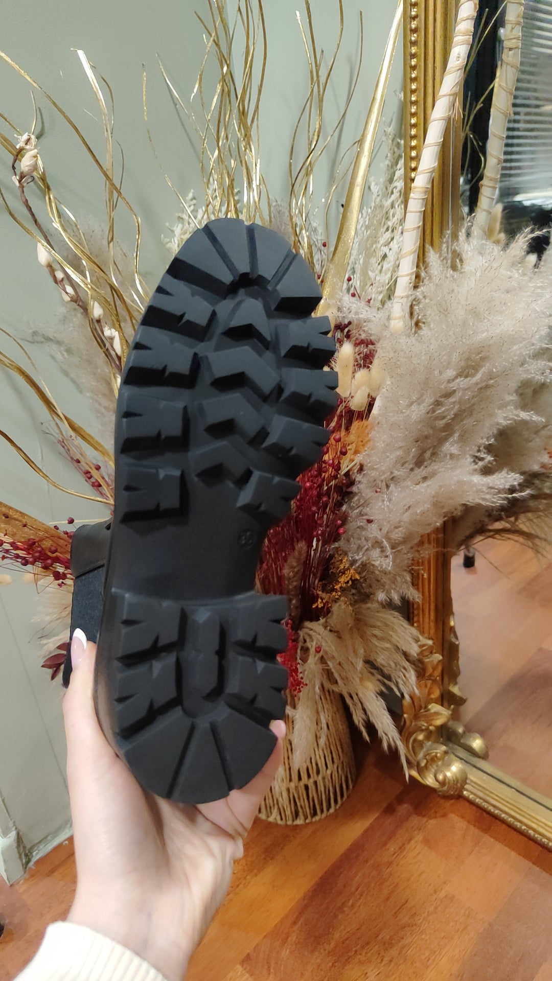 Bottines léopard noire