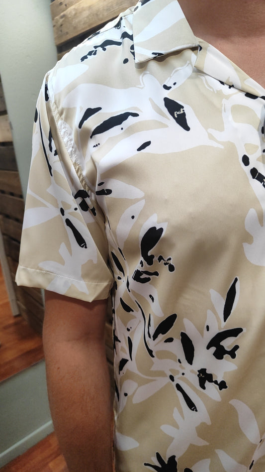 Chemisette satinée imprimée