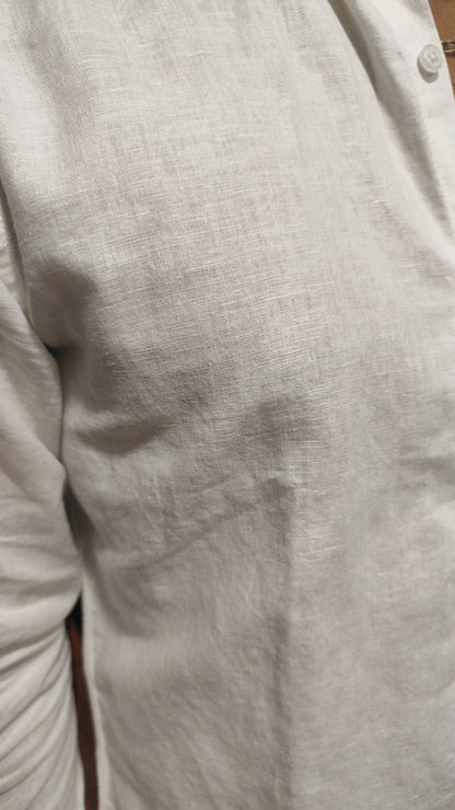 Chemise 100% lin blanche